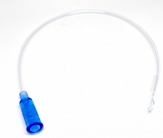 Catheter, Intermittent (Med Rx), 12fr Clear Plastic w/ Connector, 16