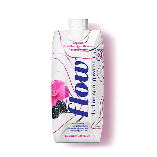 Flow Alkaline Spring Water - Blackberry Hibiscus