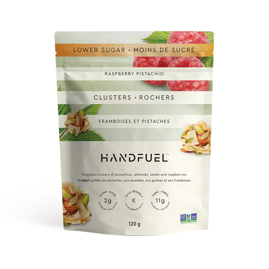 Handfuel Raspberry Pistachio Clusters