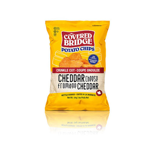 Covered Bridge Crinkle Cut Cheddar Cheese (170g)