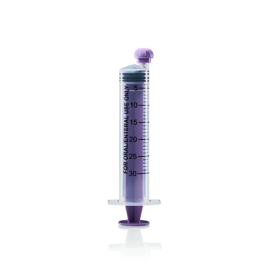 ENFit* Nubre Syringe 30mL Sterile w/ Cap (REF# 419-MM1061P)
