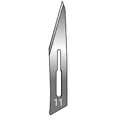 Stainless Steel Surgical Blades, Size 11, Sterile - Box Of 100