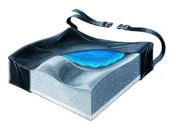 Bariatric Contour Gel Cushion W/Gel Pad Insert 22in X 18in, Weight Cap 500lbs (Non-Returnable) - Ea/1