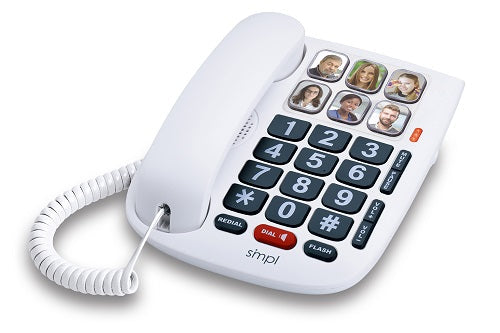SMPL Corded Photo Memory Phone