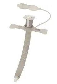 Bivona Mid-Range Aire-Cuf Fixed Neck Flange Hyperflex Extra Length Trach Tube, 100mm Length, 6mm I.D X 9.5mm O.D - Ea/1