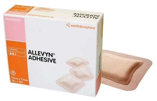 Allevyn Adhesive Foam Dressing, Size 17.5cm X 17.5cm - Box Of 10