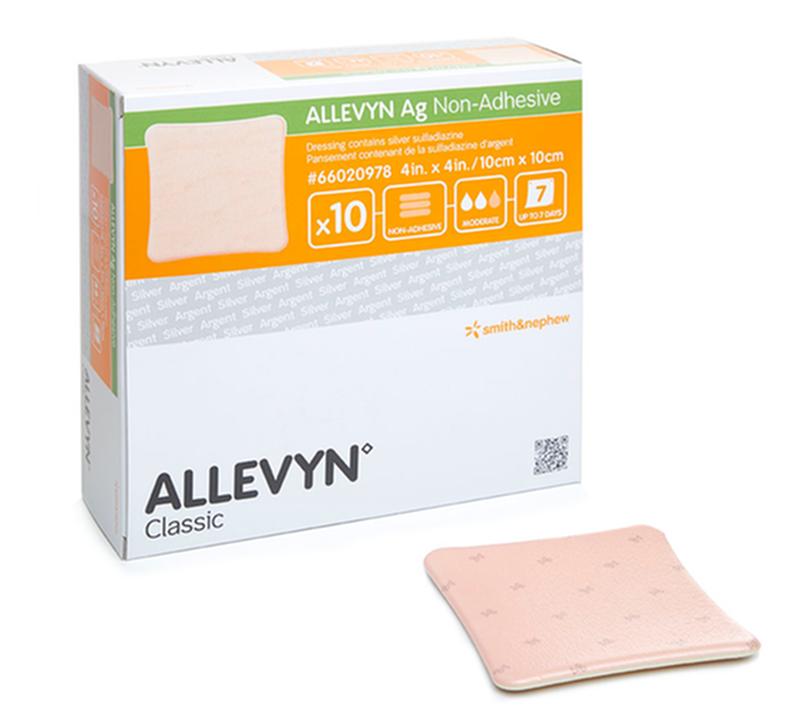 Allevyn Ag Non-Adhesive Dressing, Size 2cm X 2cm - Box Of 10