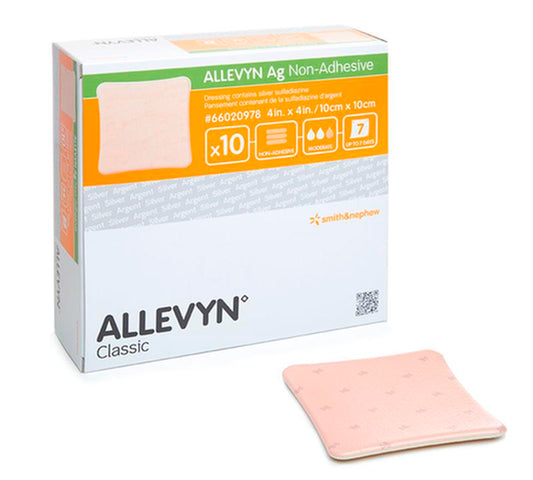 Allevyn Ag Non-Adhesive Dressing, Size 2cm X 2cm - Box Of 10