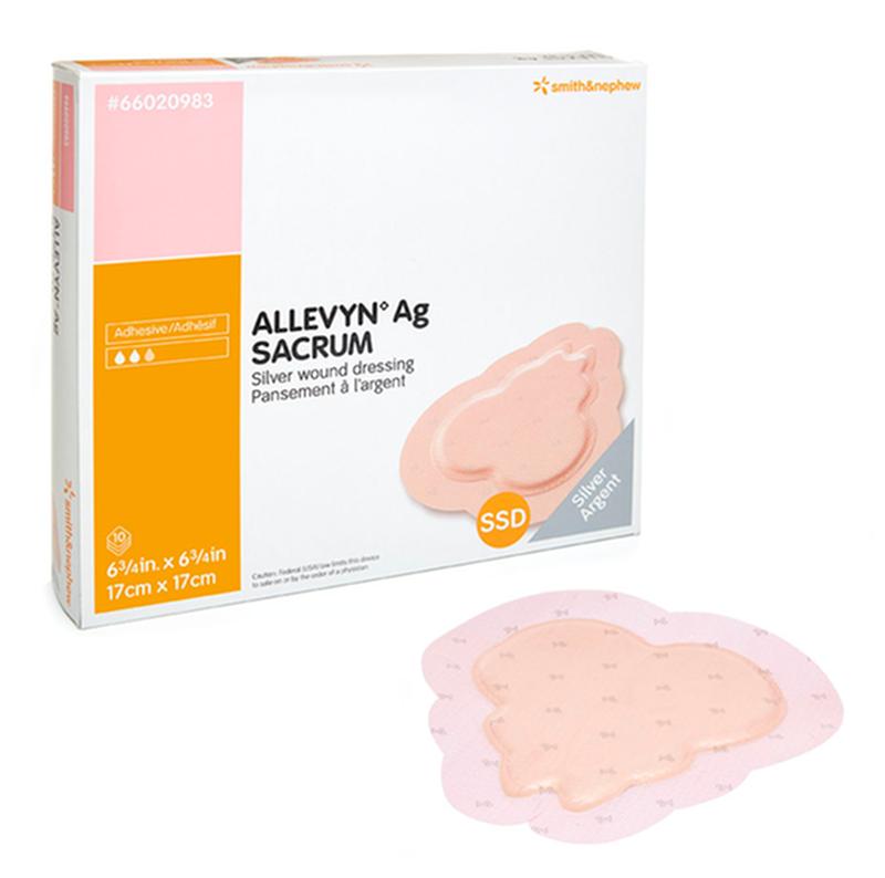Allevyn Ag Adhesive Sacrum Dressing, Size 17cm X 17cm - Box Of 10