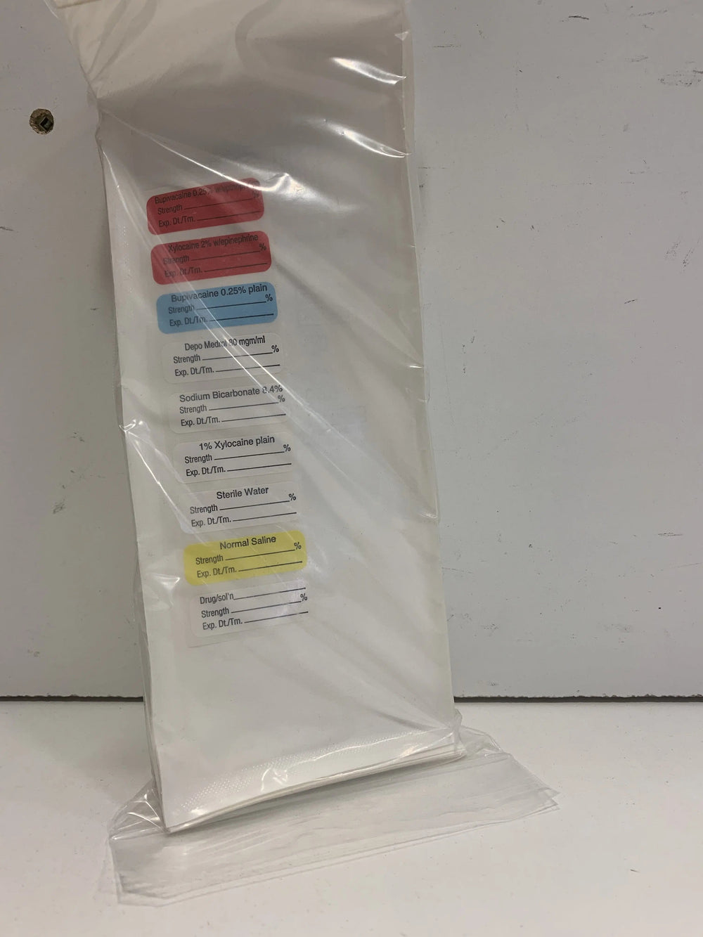 1/Pk Sterile Labels, 3 Colours