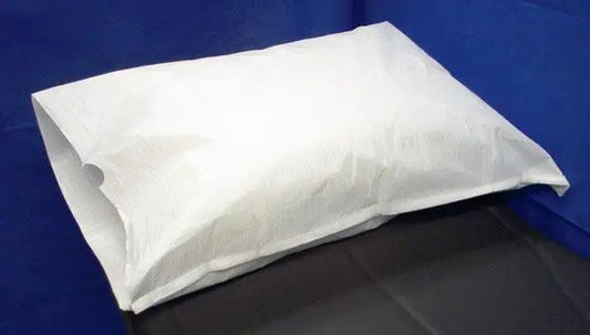 Cs/100 Pillowcase 21"X30" 2-Ply Disposable Soft White Tissue/Poly Acts As Fluid Barrier