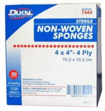 Bag/200 New Sponge, 4In X 4In, 4Ply