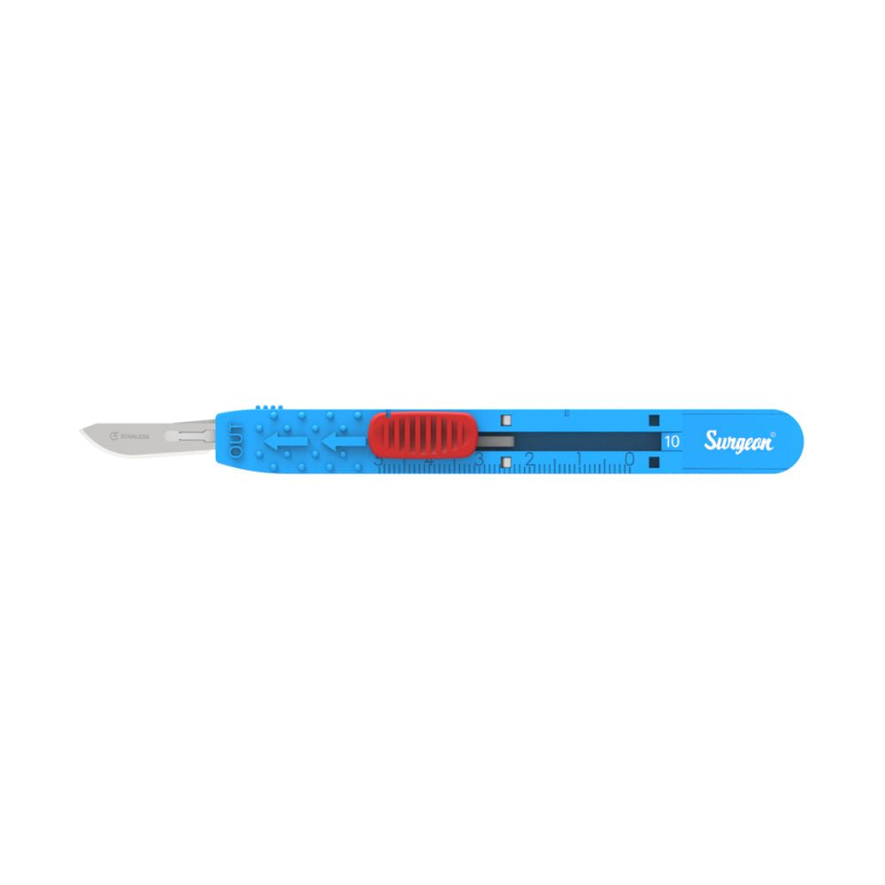 Jai Surgicals Safety Retractable Scalpel w/Handle & Disposal Lock, #11 (Box 10 pcs)