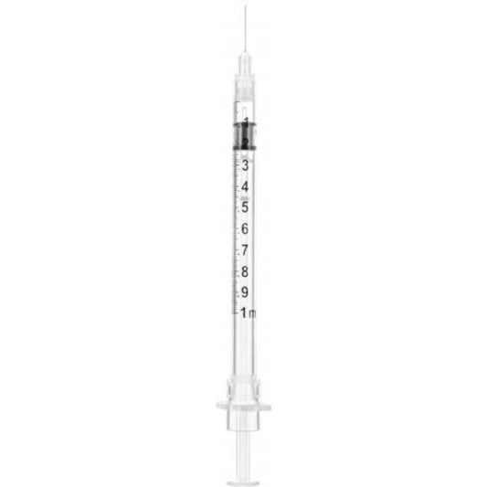 Sol-Care™ Safety Tuberculin Syringe w/Needle, 1mL, 30G x 1/2" (Box 100 pcs)