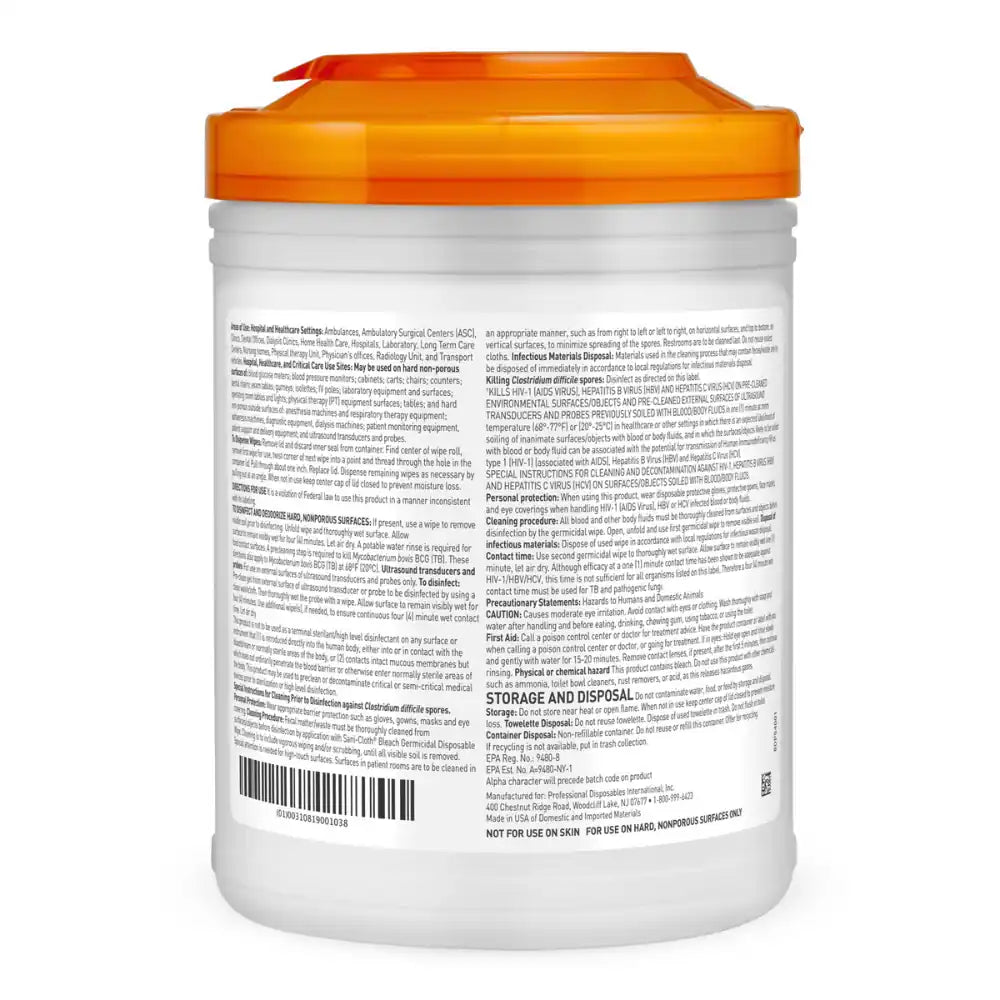 Sani-Cloth bleach germicidal wipes