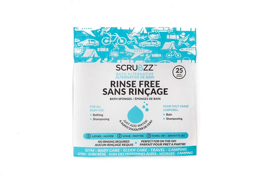 Scrubzz  Rinse Free Bath Sponges