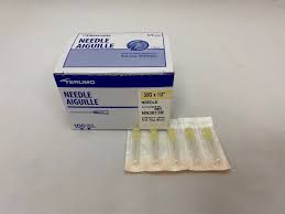 Terumo Needle Only, 30G X ½ in. (Yellow) - 100/Box
