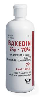 Baxedin® UNTINTED Chlorhexidine Gluconate 2% in 70% Isopropyl Alcohol, 110ml - 20/Case