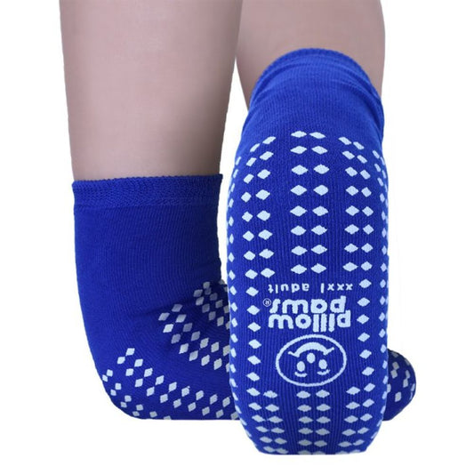 Pillowpaws® Slipper Socks, 360° Imprints, XXXL Adult - Royal Blue (Case 48 pcs)