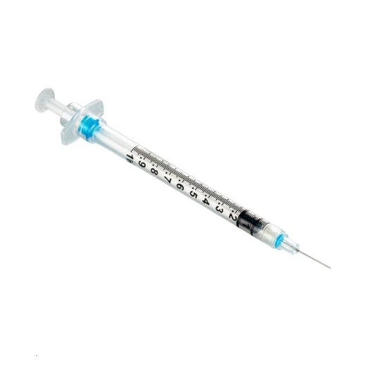 Sol-Care® Safety Insulin Syringe, 1mL, 30G x 1/2" (Box 100 pcs)