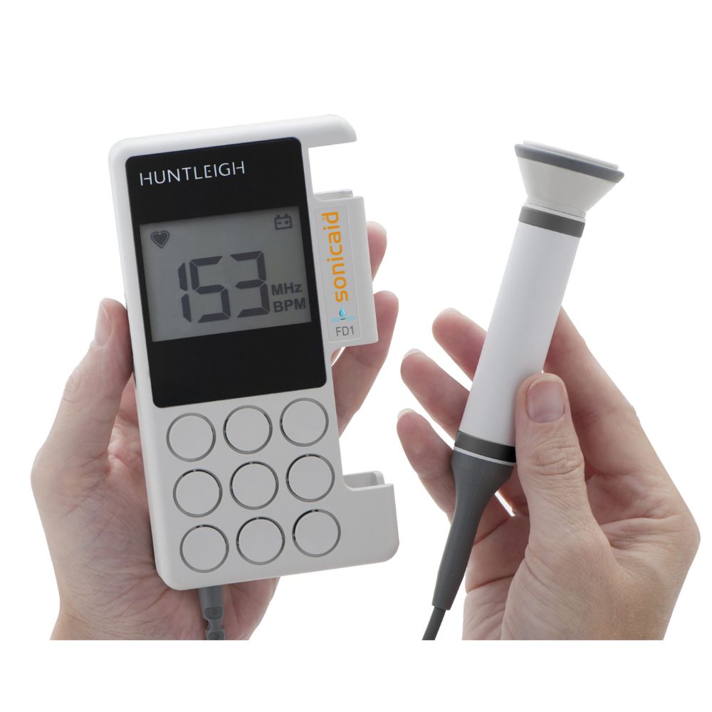 Huntleigh Sonicaid® FD3 Fetal Doppler w/Display, 3Mhz Waterproof Probe