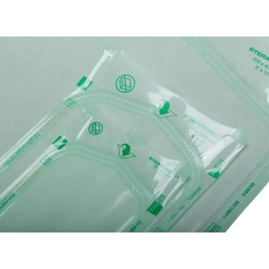 Steriking® Flat Pouches, 6" x 12" (Pkg 100 pcs)