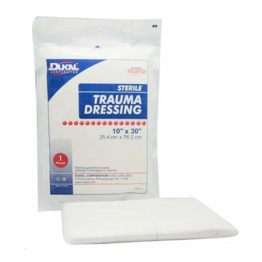 Dukal® Trauma Dressing, Sterile, 10" x 30"