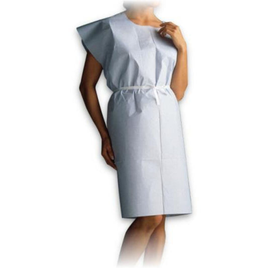Stevens Disposable Exam Gowns, Blue, 30" x 42" (Case 50 pcs)