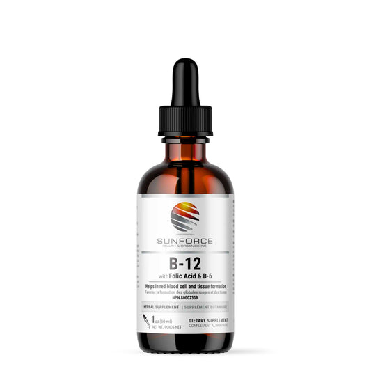 SunForce: B-12 with Folic Acid & B6 Raspberry