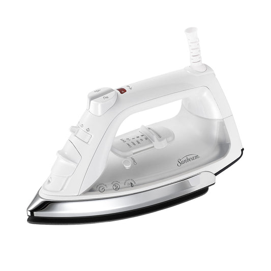Sunbeam GCSBC Classic 1200 Watt Mid-size Anti-Drip Non-Stick Soleplate Iron Steam/Vertical Shot feature 8' 360-degree Swivel Cord GCSBCL-317-000 Auto Shut Off