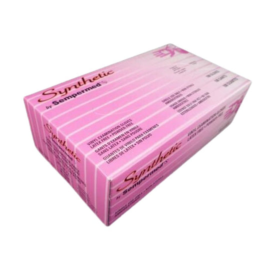 Sempermed® Synthetic Vinyl Exam Gloves, Medium (Box 100 pcs)
