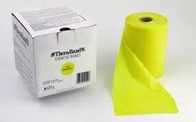 Theraband Thin Exercise Band, 5.5in X 50yd, Yellow, Latex - Ea/1