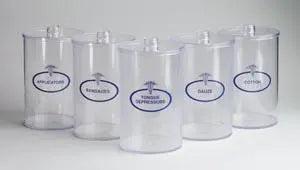 Set/5 Plastic Sundry Jars