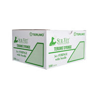 Bx/100 Sur-Vet Hypodermic Syringe W/ Regular Wall Needle 22G X 1" 3Ml Luer Slip Tip