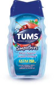 TUMS SMOOTHIES EXTRA STRENGTH BERRY FUSION 120TUMS SMOOTHIES EXTRA STRENGTH BERRY FUSION 120