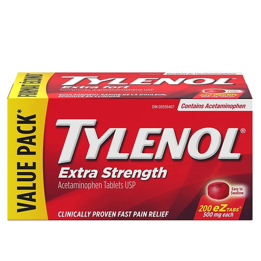 TYLENOL EXTRA STRENGTH 200 EZ TB 500MGTYLENOL EXTRA STRENGTH 200 EZ TB 500MG