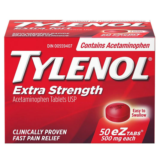 TYLENOL EXTRA STRENGTH 500MG 50 CAPLETTYLENOL EXTRA STRENGTH 500MG 50 CAPLET