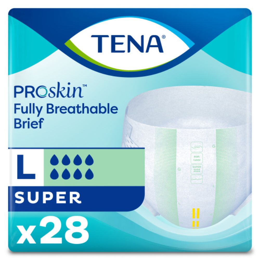 TENA® Super Briefs, XL (waist size 152-163cm) (Pkg 15 pcs)