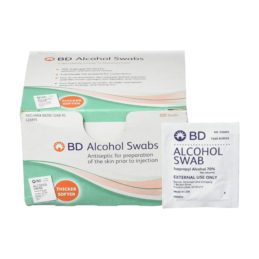 Alcohol Swabs Regular Bd 100 by Becton Dickinson