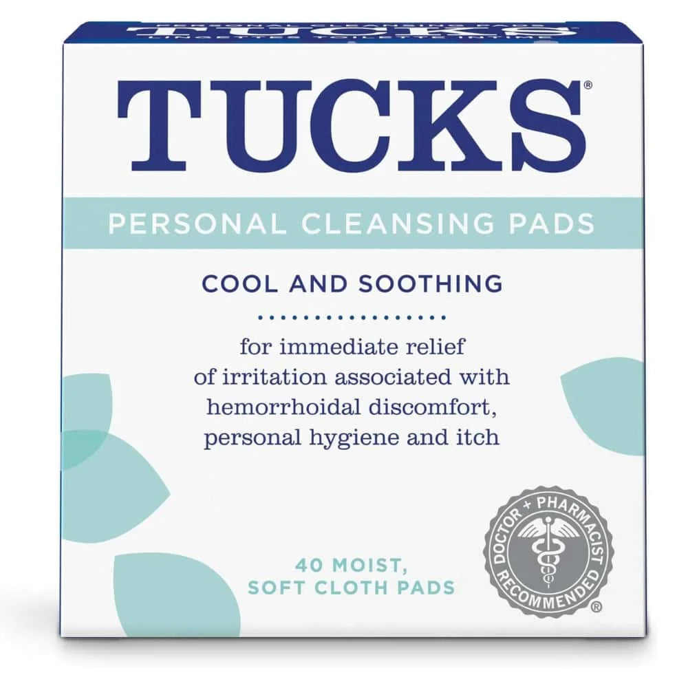 Tucks® Medicated Soothing Personal Hygiene Pads (Tub 40 Pcs)