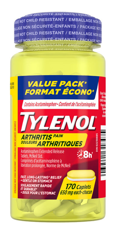 Tylenol* Arthritis Pain Acetaminophen Caplets - 170's