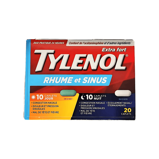 Tylenol* Extra Strength Cold and Sinus Caplets - 20's