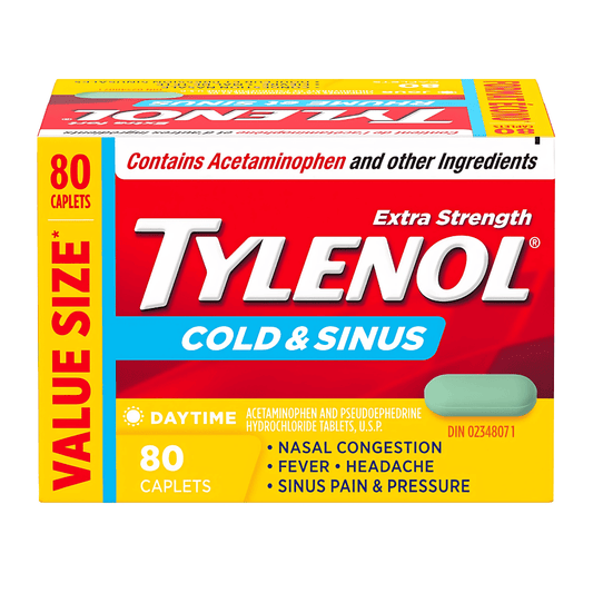 Tylenol* Extra Strength Cold and Sinus Daytime Caplets - 80s� �