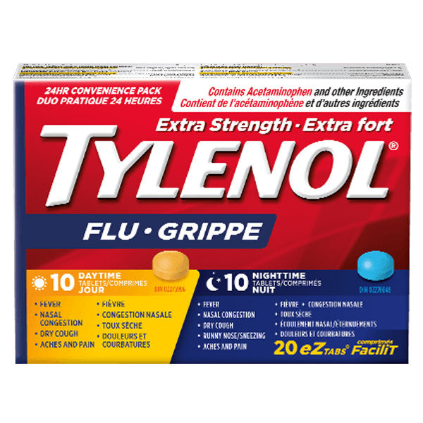 Tylenol* Extra Strength Flu eZ Tabs - 20's