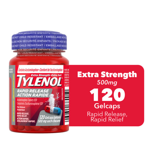 Tylenol Extra Strength Rapid Release 500mg (Pkg 120 pcs)