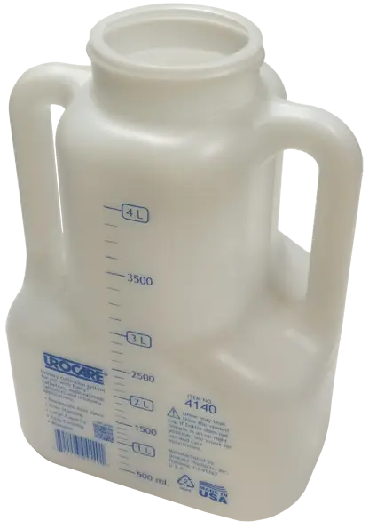Ea/1 Urinary Drainage Bottle, Size  X-Large.