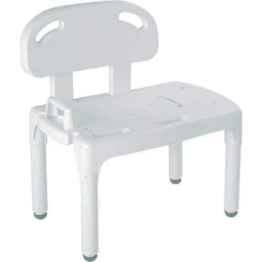 Universal Transfer Bench White 400 lbs w/Back