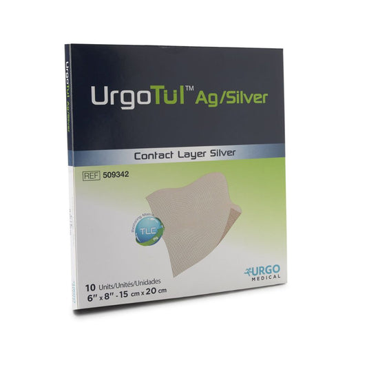 UrgoTul™ Ag/Silver Contact Layer Dressing, 6" x 8" (Box 10 pcs)