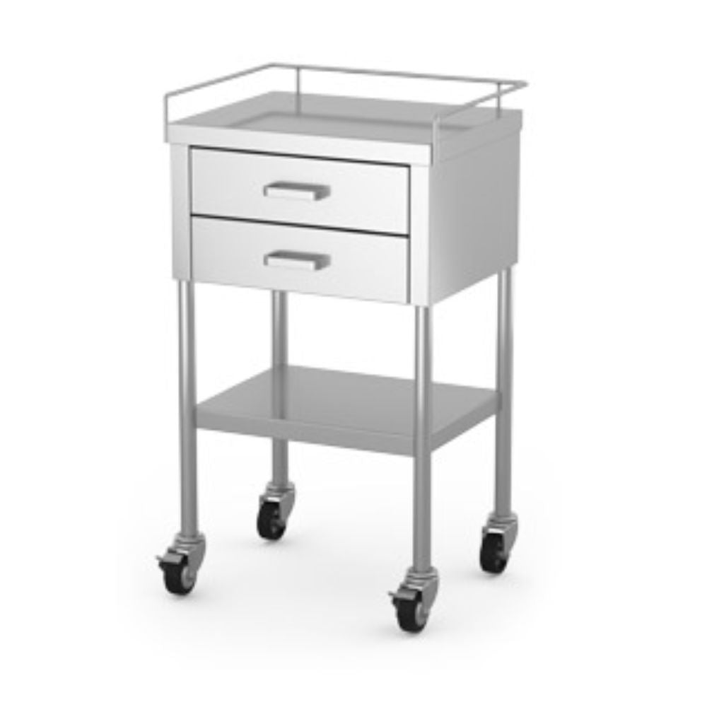 Mac Medical Utility Table, 2 Drawers & Guard Rail – Safe Care Store Canada
