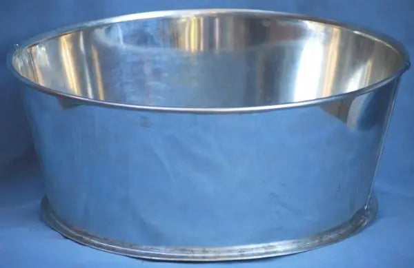 Ea/1 Stainless Steel, Round Deep, Wash Basin, 4Qt